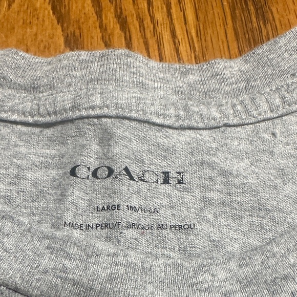 Coach Gray Logo Men's Tee - Picture 3 of 3